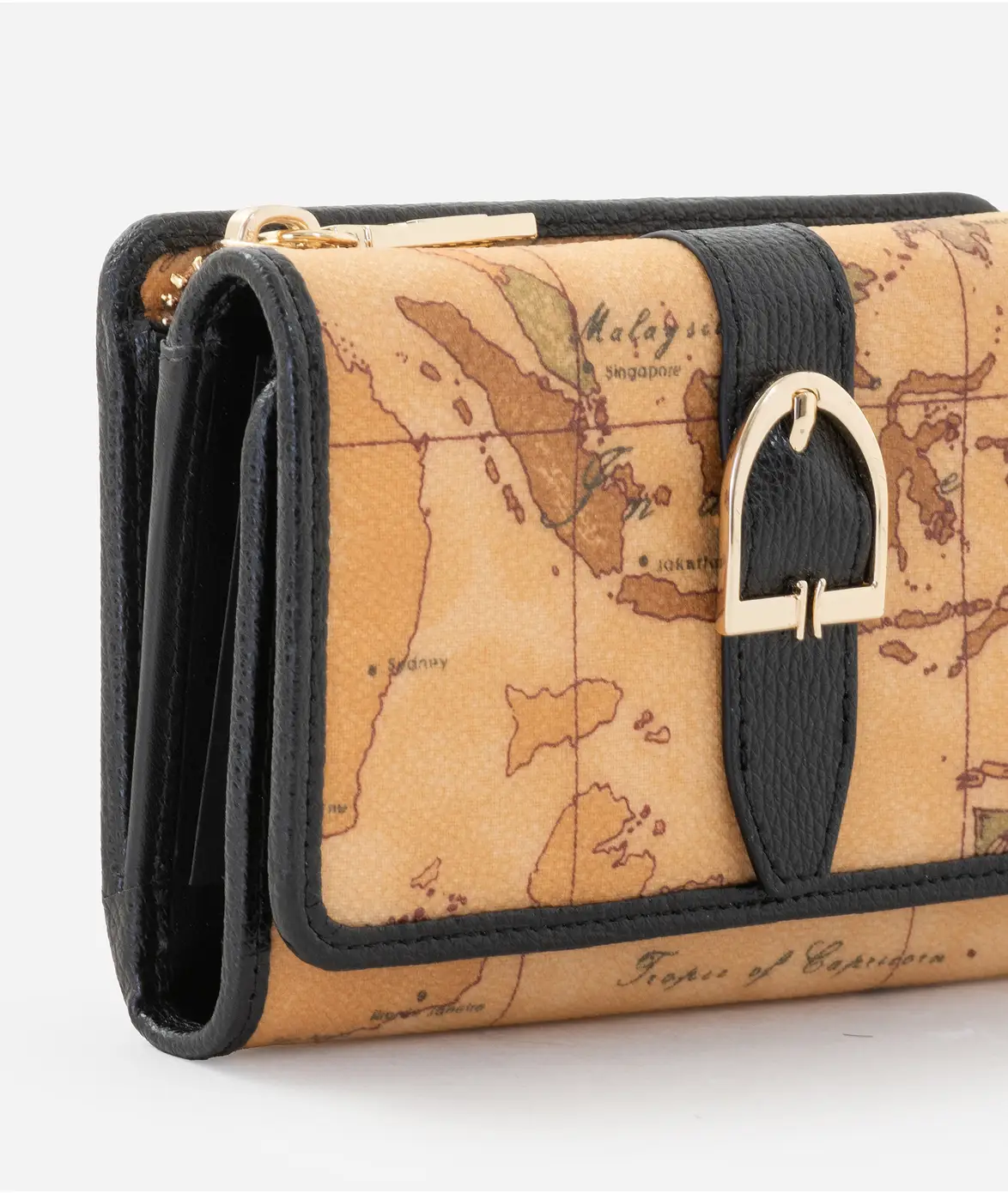 1^ Classe Portafoglio donna Valley Geo portafoglio bifolder medio Nero PP03/G611 0001 - immagine 3