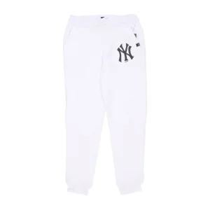 47 BRAND Pantalone Tuta Felpato Uomo Mlb Burnside Pant Neyyan White Wash da uomo