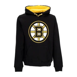 47 BRAND Felpa Cappuccio Uomo Nhl Ballpark Hoodie Bosbru Jet Black da uomo