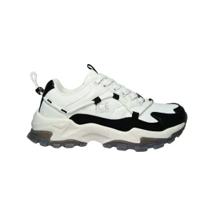 ICEBERG Scarpe Adulto unisex Iceberg Sneakers sportiva. Tomaia in pelle, inserti in camoscio. Dettagli white/black da uomo