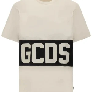 GCDS T-SHIRT BAND LOGO REGULAR T-SHIRT da uomo